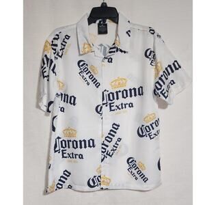 Corona short sleeve button up shirt size small
